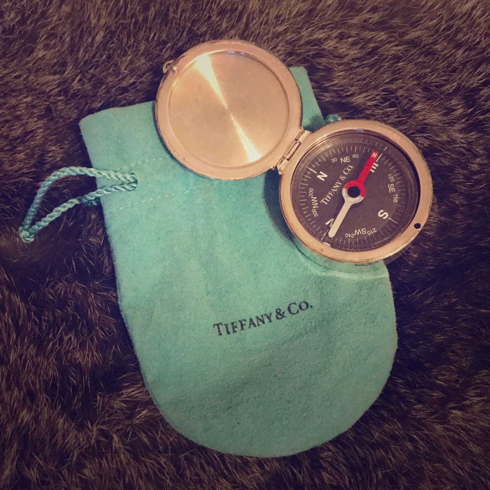 Tiffany & Co. silver compass